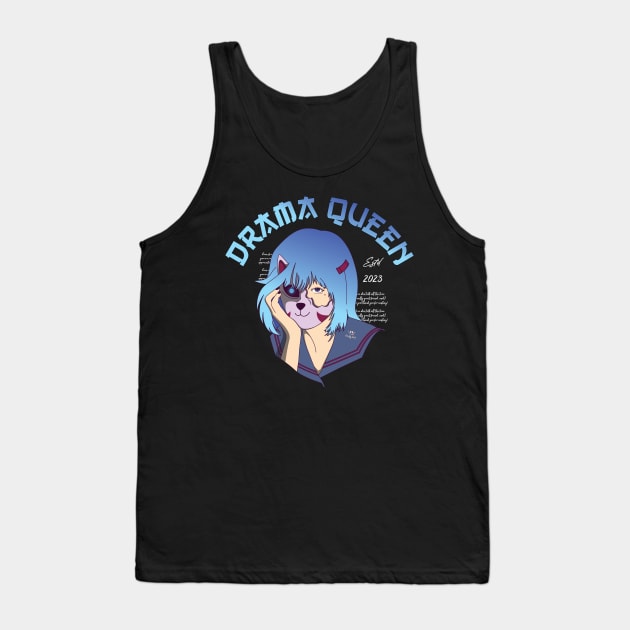 Drama Queen blue hair.. Tank Top by JUN09